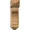 Ekena Millwork Merced Arts and Crafts Rough Sawn Bracket w/ Offset Brace, Western Red Cedar, 8"W x 24"D x 28"H BKT0806X24X28MRC03RWR - alternate 3